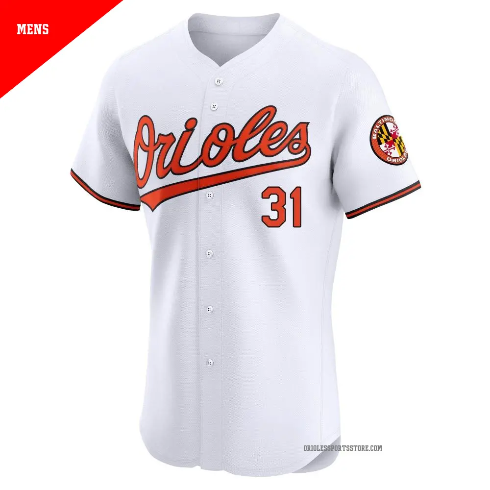 Men's #31 Cedric Mullins Baltimore Orioles White Elite Home